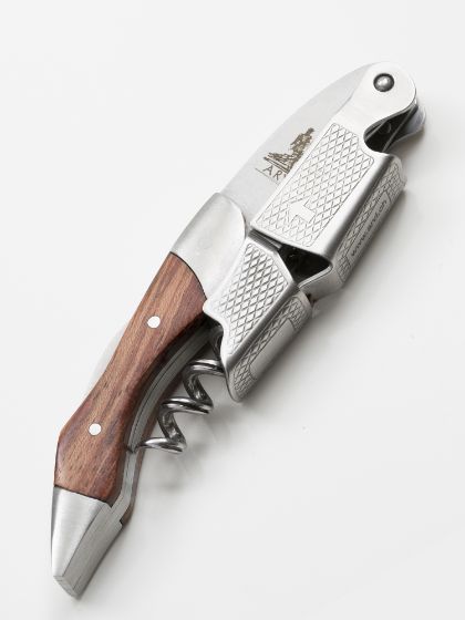 Limited edition steel and wood corkscrew (brown)